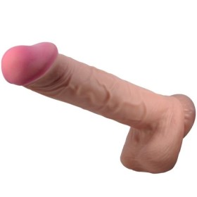 BONITO AMOR - SÉRIE SLIDING SKIN DILDO REALÍSTICO COM VENTOSA DESLIZANTE PELE MARROM 26 CM BONITO AMOR ALTO GRAU