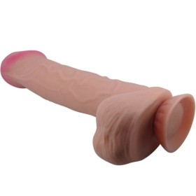PRETTY LOVE - SÉRIE SLIDING SKIN GODE RÉALISTE AVEC VENTOUSE SLIDING SKIN MARRON 26 CM PRETTY LOVE HIGH GRADE