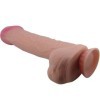 BONITO AMOR - SÉRIE SLIDING SKIN DILDO REALÍSTICO COM VENTOSA DESLIZANTE PELE MARROM 26 CM BONITO AMOR ALTO GRAU