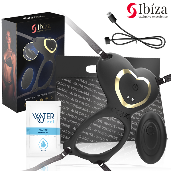IBIZA - VIBRATEUR COUPLE EN FORME DE CŒUR AVEC TÉLÉCOMMANDE IBIZA TECHNOLOGY