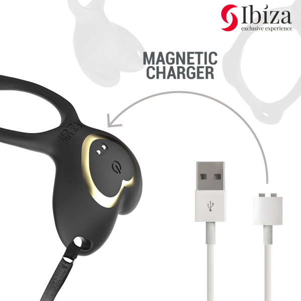 IBIZA - VIBRATEUR COUPLE EN FORME DE CŒUR AVEC TÉLÉCOMMANDE IBIZA TECHNOLOGY