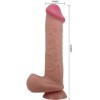 BONITO AMOR - SÉRIE SLIDING SKIN DILDO REALÍSTICO COM VENTOSA DESLIZANTE PELE MARROM 26 CM BONITO AMOR ALTO GRAU