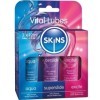KIT DE LUBRIFIANTS VITAL POUR LA PEAU - AQUA, SUPERSLIDE ET EXCITE (3 x 12 ml) SKINS