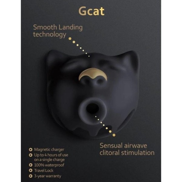 G-VIBE - GCAT MYSTIC CLITORISEUR NOIR G-VIBE