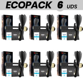 ECOPACK 6 UNIDADES - VIBRADOR CONEJO GIRATORIO IBIZA TECNOLOGÍA I