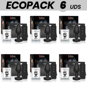 ECOPACK 6 UNITÉS - IBIZA VIBRATEUR ANAL PLUG TÉLÉCOMMANDE TAILLE S IBIZA TECHNOLOGY