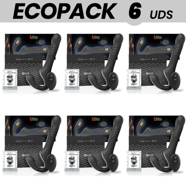 ECOPACK 6 UNIDADES - VIBRADOR IBIZA STRAPLESS CONTROLE REMOTO UP & DOWN TECNOLOGIA IBIZA