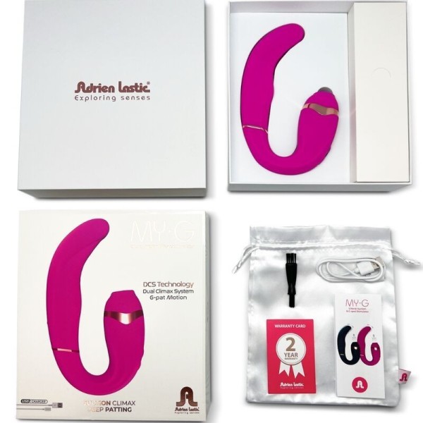 ADRIEN LASTIC - MYG ASPIRATION CLITORIS ET STIMULATEUR POINT G ROSE ADRIEN LASTIC