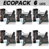 ECOPACK 6 UNIDADES - GRAMPO VIBRADOR DUPLO IBIZA PRETO TECNOLOGIA IBIZA
