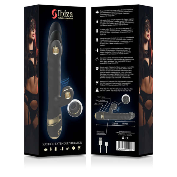 IBIZA - UP & DOWN + VIBRADOR + SUCÇÃO DE CLITÓRIS TECNOLOGIA IBIZA