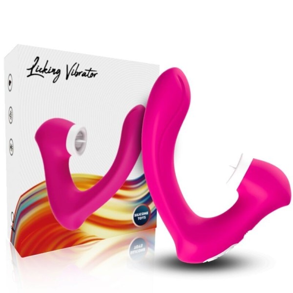 ARMONY - SECRETKISS VIBRANDO CLITÓTRICO E VIBRADOR CURVADO FÚCSIA ESTIMULADORES ARMONY