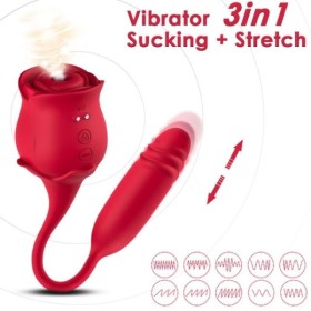 ARMONY - ROSEKNIGTH ASPIRATEUR DE CLITORIS ET VIBRATEUR ROUGE ARMONY STIMULATORS