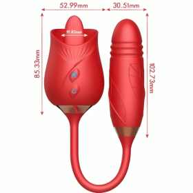 ARMONY - DELIGHT & THUSTING VIBRADOR DE FLORES CON LENGUA ROJA ES