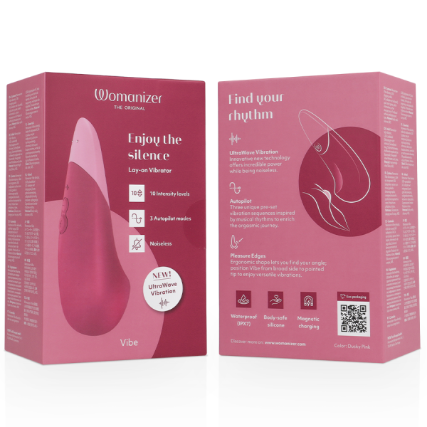 WOMANIZER - VIBRATEUR SILENCIEUX VIBE LAY-ON ROSE FOYER WOMANIZER