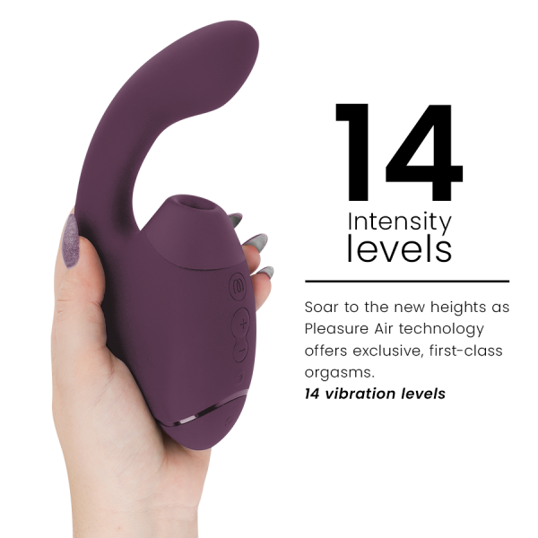 WOMANIZER - DUO NEXT STIMULATEUR CLITORIAL ET DE POINT G DOUBLE VIOLET FONCÉ WOMANIZER