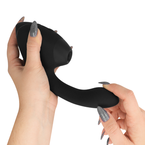 WOMANIZER - DUO NEXT STIMULATEUR CLITORIAL ET DE POINT G DOUBLE NOIR WOMANIZER
