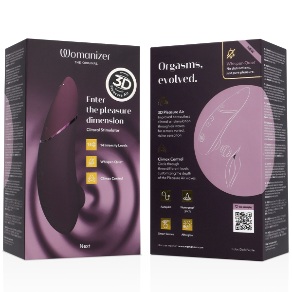 WOMANIZER - STIMULATEUR CLITORIAL SUIVANT VIOLET FONCÉ WOMANIZER