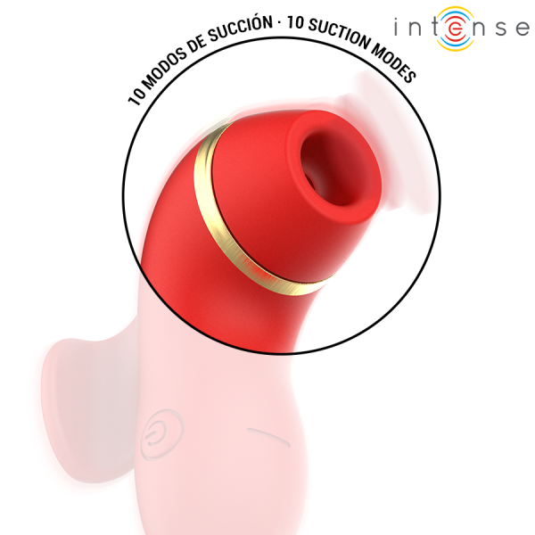 INTENSE - PATTY STIMULATEUR AVEC 4 TÊTES : SUCCION, TAPOTER, GRIFFER ET LÉCHER INTENSE FUN