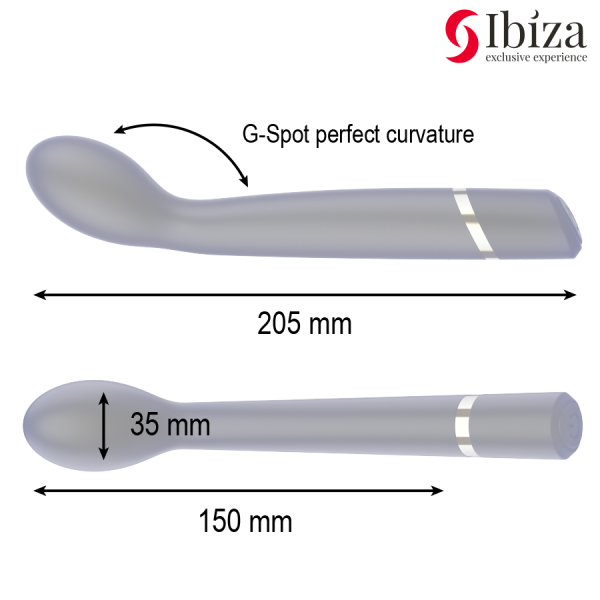IBIZA - VIBRADOR PUNTO G RECARGABLE 10 VIBRACIONES TECNOLOGÍA IBI