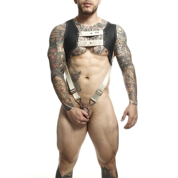 MOB - ARNÉS DNGEON CON ANILLO DORADO PARA EL PENE TALLA ÚNICA MOB