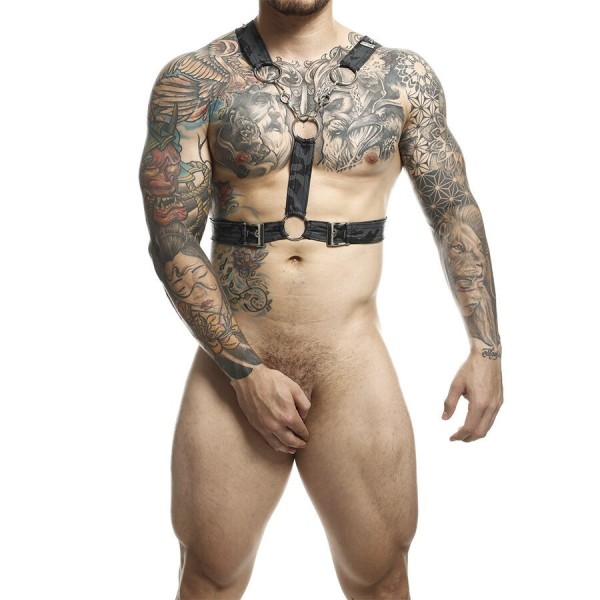 HARNAIS MOB - DNGEON ARGENT AVEC CHAÎNES TAILLE UNIQUE MOB