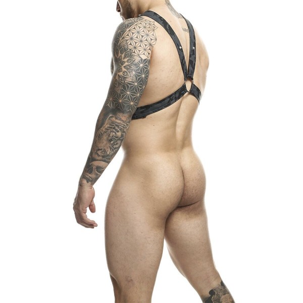 HARNAIS MOB - DNGEON ARGENT AVEC CHAÎNES TAILLE UNIQUE MOB