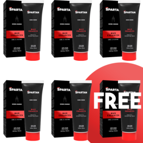 SPARTAN - ERECCION-ORGASMO-DURACION DE PAREJA GEL 100% VEGANO 5+1