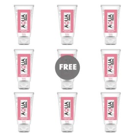 AQUA TRAVEL - LUBRIFIANT À BASE D''EAU AQUA TRAVEL SAVEUR CRÈME DE FRAISE - 50 ML 8+1 OFFERT AQUA TRAVEL