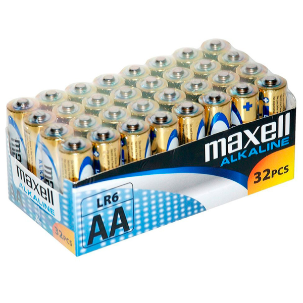 MAXELL - PILE ALCALINA AA LR6 PACK*32 UDS MAXELL - Piles alcalines
