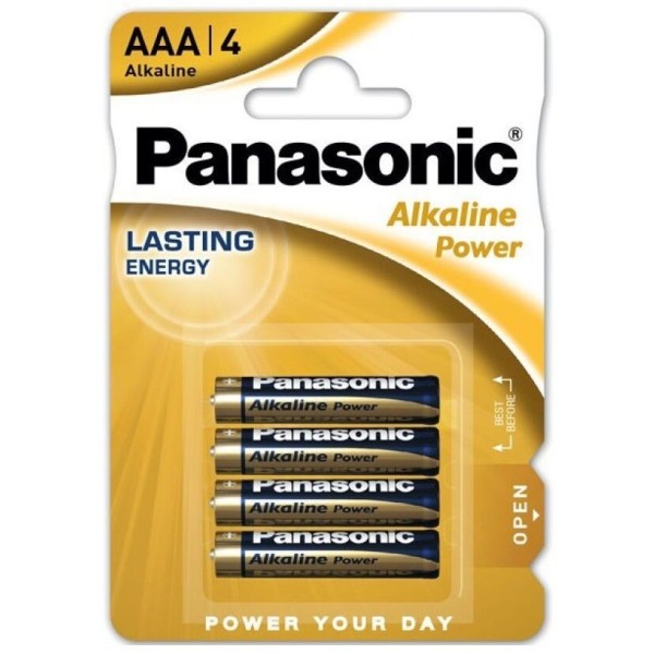 PANASONIC - BATTERIE BRONZE AAA LR03 4U PANASONIC - Piles alcalines