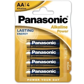 PANASONIC - PILA BRONCE AA LR6 4U PANASONIC - Pilas alcalinas