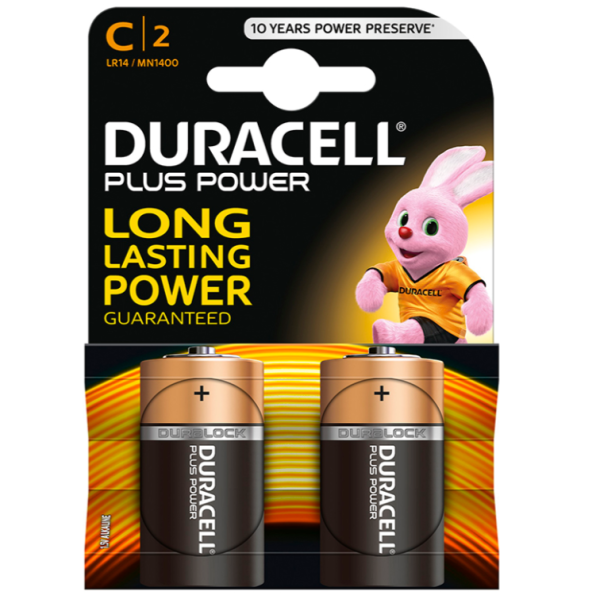 DURACELL - PLUS POWER C LR14 BATERÍA 2 UNIDADES DURACELL