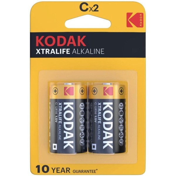 KODAK - PILAS ALCALINAS XTRALIFE CX 2 UNIDADES KODAK - Pilas