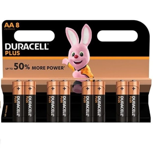 DURACELL - PILA PLUS POWER AA LR6 8UNIDADES DURACELL - Pilas