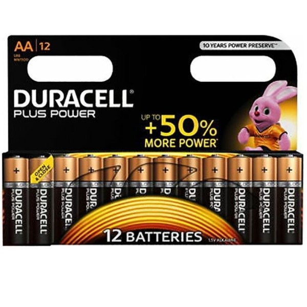 DURACELL - PILA PLUS POWER AA LR6 12UNIDADES DURACELL - Pilas