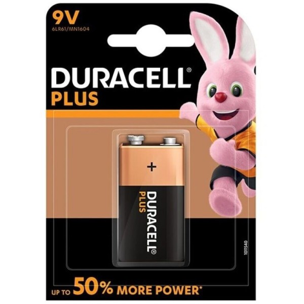 DURACELL - PLUS POWER BATERÍA 9V LR61 1UNIDAD? DURACELL - Batería