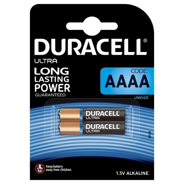 DURACELL - BATTERIE ULTRA POWER ALCALINA AAAA MX2500 1,5V 2 UNITÉS DURACELL
