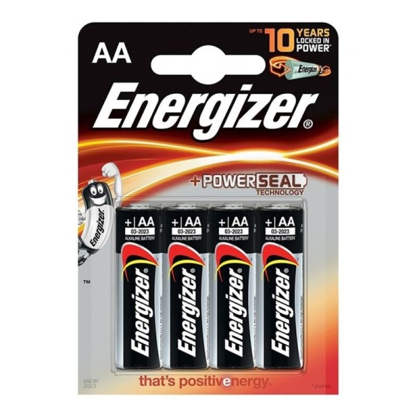 ENERGIZER - PILE ALCALINE AA LR6 *4 ENERGIZER - Batteries