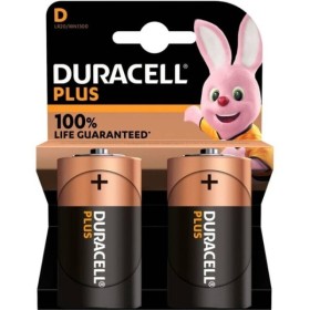 DURACELL - PILA ALCALINA PLUS POWER 100 D LR20 2 UNIDADES DURACEL