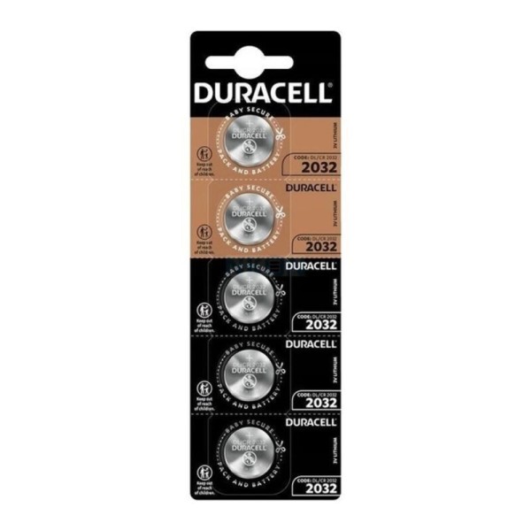DURACELL - PILE BOUTON LITIO CR2032 3V 5 UNIT? DURACELL