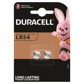 DURACELL - PILE BOUTON ALCALINE LR54 LR1130 AG10 1,5V 2 UNIT? DURACELL