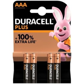 DURACELL - PILE ALCALINE PLUS POWER 100 AAA LR03 4 UNIT? DURACELL