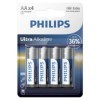 PHILIPS - BATERÍA ULTRA ALCALINA AA LR6 UNIDAD DE 4 PHILLIPS