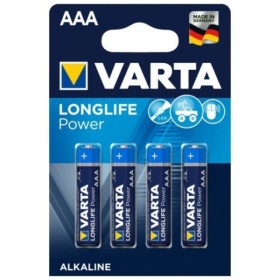VARTA - PILE ALCALINE LONGLIFE POWER AAA LR03 4 UNITÉ VARTA
