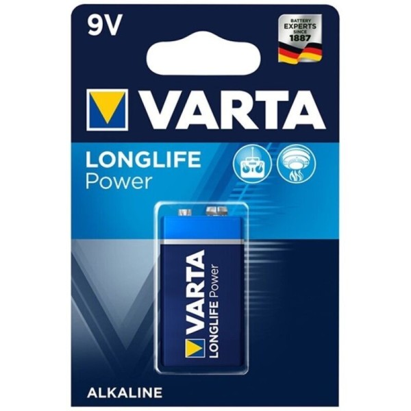 VARTA - PILE ALCALINE LONGLIFE POWER 9V LR61 1 UNITÉ VARTA