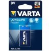 VARTA - PILE ALCALINE LONGLIFE POWER 9V LR61 1 UNITÉ VARTA