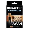 DURACELL - PILE ALCALINE OPTIMUM 200 AAA LR03 4 UNIT? DURACELL