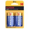 KODAK - PILA ALCALINA MAX D LR20 2 UNIDAD KODAK - Pilas alcalinas