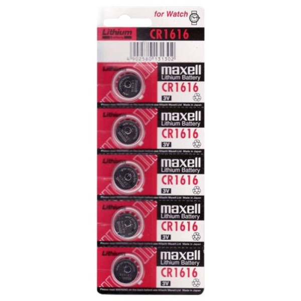 MAXELL - BATTERIE LITIO CR1616 3V 5UDS MAXELL - Piles alcalines