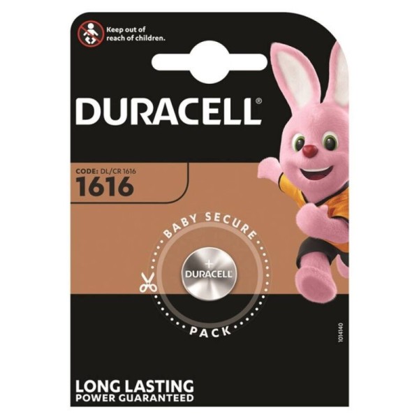 DURACELL - PILE BOUTON LITIO CR1616 3V 1 UNIT? DURACELL